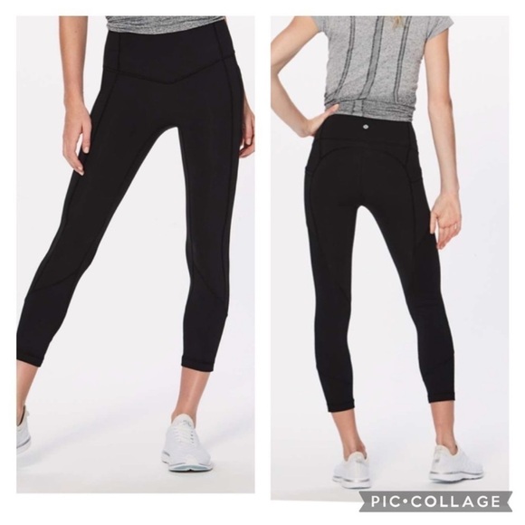Lululemon All The Right Places Crop II *23" Black Size 4 - Picture 1 of 7